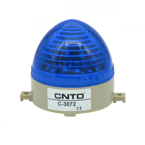 Φάρος μικρός LED strobe 230V AC 85x75mm μπλέ IP40 C-3072 CNTD