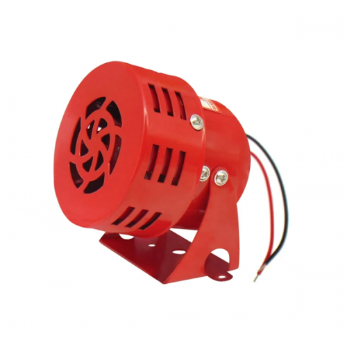 Σειρήνα mini περιστροφική 24V DC 100dB 82x83x75mm μεταλλική κόκκινη IP40 MS-190 CNTD