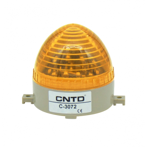 Φάρος μικρός LED strobe 230V AC 85x75mm κίτρινος IP40 C-3072 CNTD