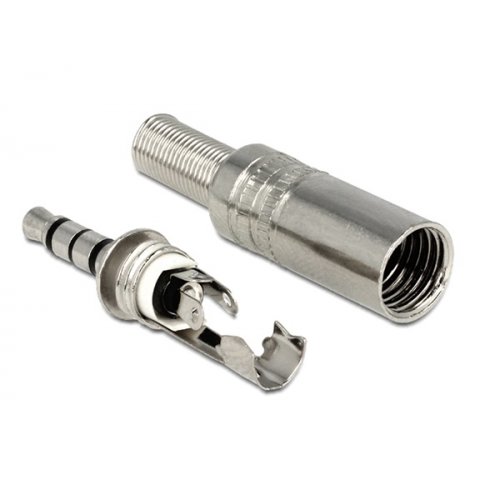 Κονέκτορας 3.5mm 4 Επαφών αρσενικό μεταλλικό 65546 Delock