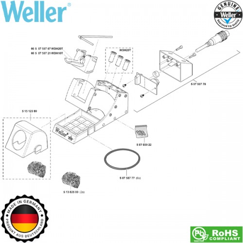 Βάση κολλητηριού WDH 10T T0051516199N Weller