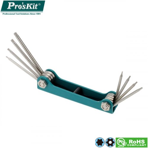 Κατσαβίδια Torx αναδιπλούμενα Σετ 8τεμ 8PK-021T Pro'sKit