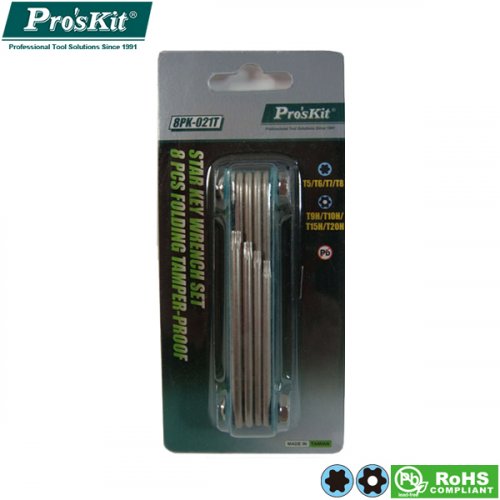 Κατσαβίδια Torx αναδιπλούμενα Σετ 8τεμ 8PK-021T Pro'sKit