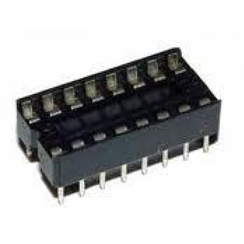 Βάση IC PCB DIP 16pin 7.62mm 2.54mm Στενή Απλή XINYA