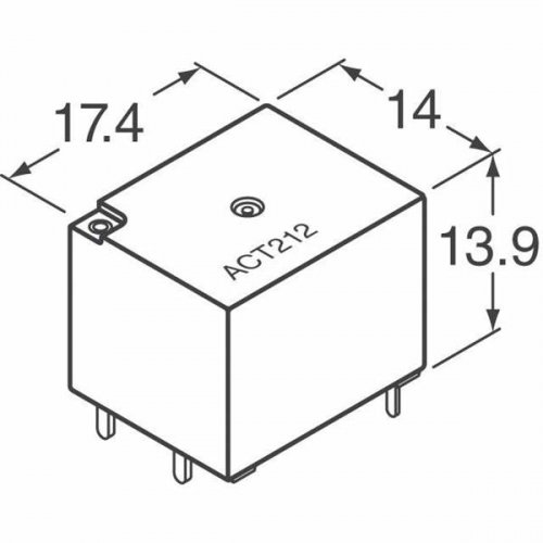 Relay mini 12V DC 2 x 20A NC ACT212  auto Panasonic