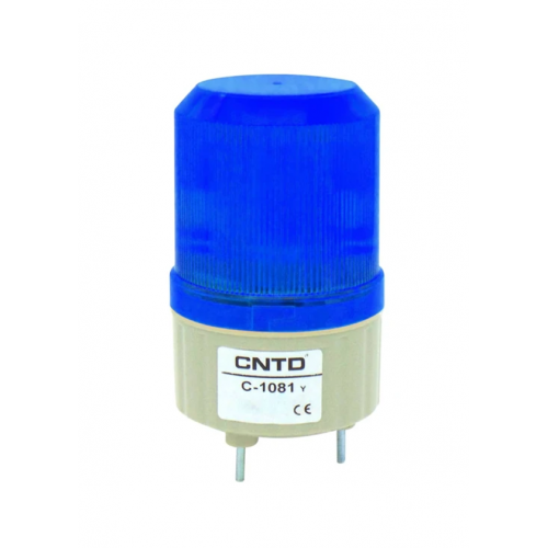 Φάρος μικρός LED strobe 24V DC περιστρεφόμενος 89x134mm μπλε IP40 C-1081 CNTD