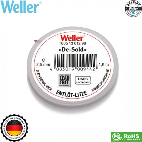 Σύρμα αποκόλλησης 1.6m 2.5mm T0051301299 Weller