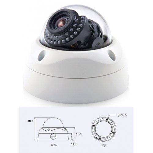 Κάμερα Dome IR 6mm L6213R-BP CCD VANDAL LG