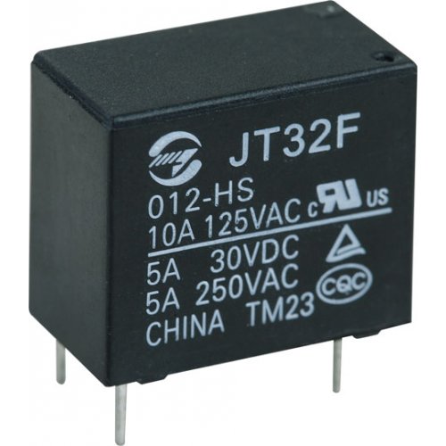 Relay mini 12V DC 5A 1pins SPST-NO JT32F/012-HS