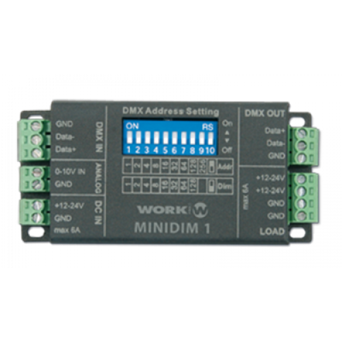 Dimmer work minidim 1 single controller 6A 12-24V
