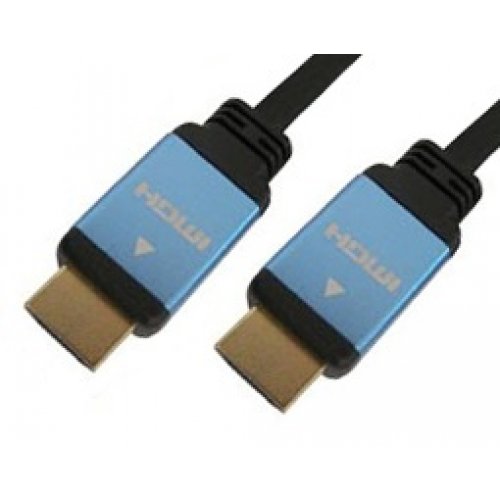 Καλώδιο HDMI αρσενικό -> HDMI αρσενικό + high speed 2m 1.4v χρυσό CMP