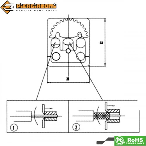 Απογυμνωτής coaxial PCC-1 Ιταλίας Piergiacomi