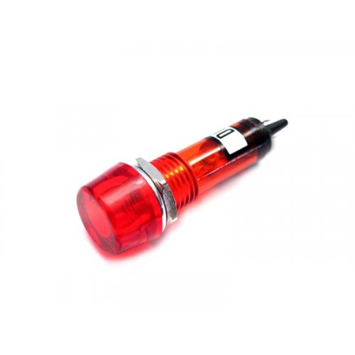 Ενδεικτικό κόκκινο neon PL1005-12V Φ10mm