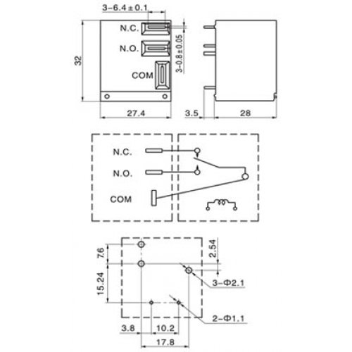 Relay auto 12V DC 20A SLC-S-112D