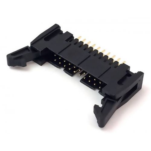 Κονέκτορας IDC PCB αρσενικός 40pin δύο σειρών ευθείος με συγκράτηση