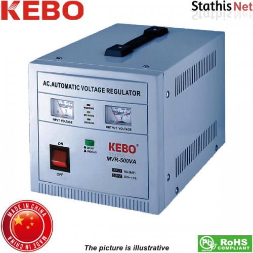 Σταθεροποιητής τάσης 1500VA τύπου servo αναλογικός MVR-1500VA KEBO