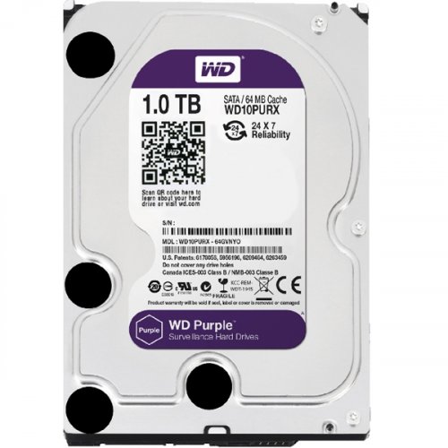 Σκληρός δίσκος 1TB SATA III Purple WD10PURX Western digital