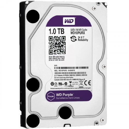 Σκληρός δίσκος 1TB SATA III Purple WD10PURX Western digital