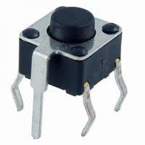 Tact switch 6x6x5.0mm 4pin 160gr με γείωση TVDP02