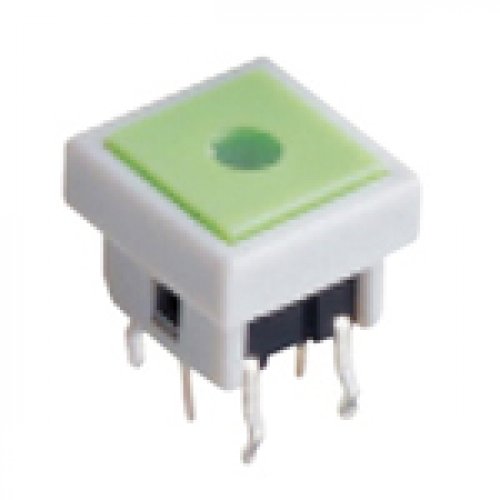 Tact switch 10x10x8.50mm 180gF τετράγωνο led κόκκινο LS604BR JNF