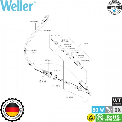 Κολλητήρι αποκόλλησης DSX 80 T0051319099N Weller