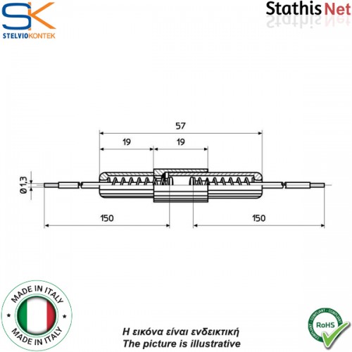 Ασφαλειοθήκη γραμμής καλωδίου 6.3x32mm PTF/80A Stelvio Kontek