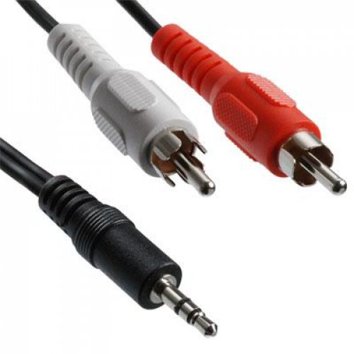 Καλώδιο TCA-3420 καρφί 3.5mm stereo -> 2 RCA 5m Prolink