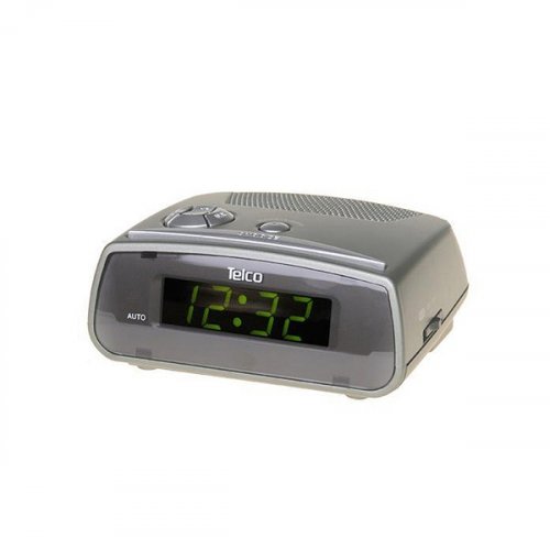 Ρολόι ξυπνητήρι 230V AC LED GREEN 203-AV