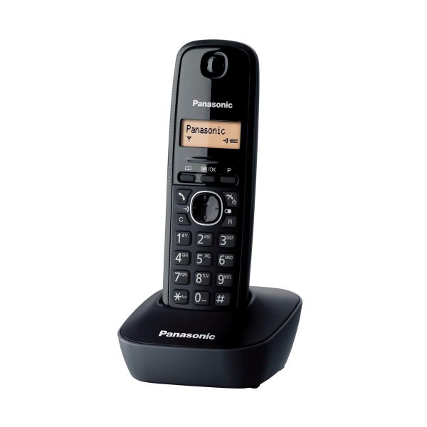 Τηλέφωνο ασύρματο μαύρο KX-TG1611 Panasonic