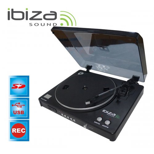 Pickup Turntable Deck με Εγγραφή Μέσω USB/SD LP300 Ibiza Sound