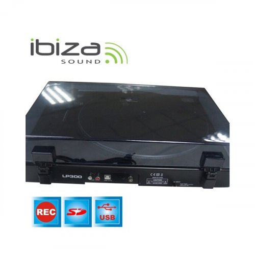 Pickup Turntable Deck με Εγγραφή Μέσω USB/SD LP300 Ibiza Sound