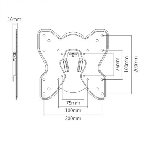 Βάση LCD 23‘‘- 42΄΄ KM20-22F Brateck