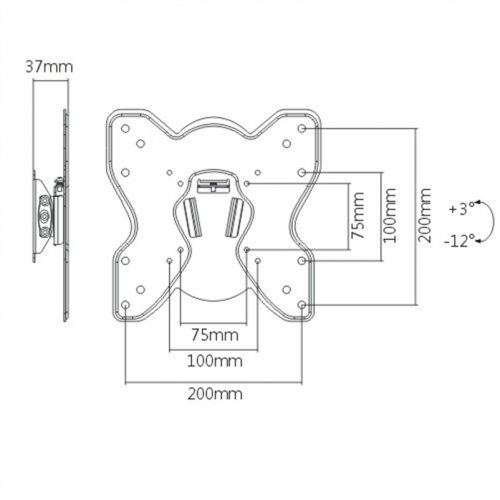 Βάση LCD 23''-42'' KM20-22T Brateck