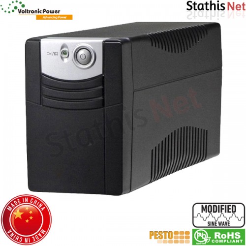 Ups Line Interactive 650VA τροποποιημένου ημιτόνου PESTO VST-650 Voltronic Power