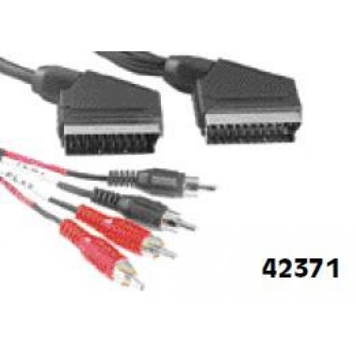 Καλώδιο scart -> scart + 4 RCA αρσενικό 1.5m VL-7692 Prolink