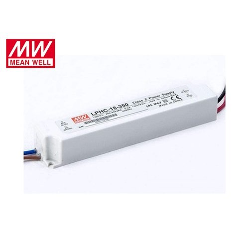 Τροφοδοτικό Led 230V IN -> OUT 6-48VDC 18W 500mA IP67 LPHC18-350 Mean Well