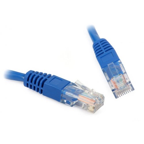 Καλώδιο patch cord UTP CAT5e 0.5m μπλε