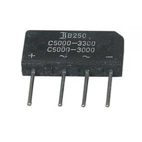 Γέφυρα πλακέ 5A/250V RS505 (B250C5000)