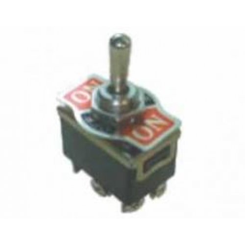 Διακόπτης toggle mini (ΟΝ)-ΟFF-(ON) 10A 250V 6P KN3C-223A-A3 επαναφορά 2xON