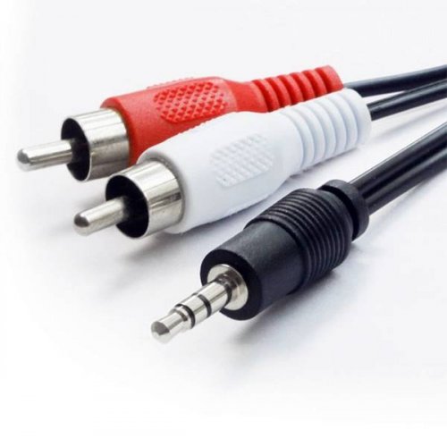 Καλώδιο καρφί stereo 3.5mm αρσενικό -> 2xRCA αρσενικά 5m R306 VNZANE