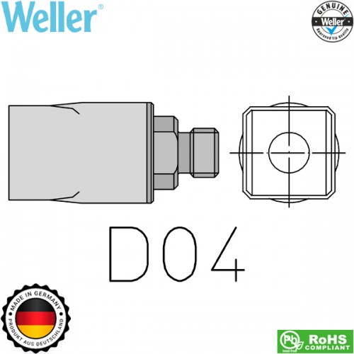 Ακροφύσιο θερμού αέρα 10.5χ10.5mm D04 T0058727779N Weller