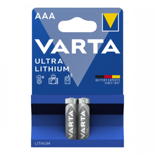 Μπαταρία Λιθίου LR03 AAA BL2pcs 6103 Ultralithium VARTA