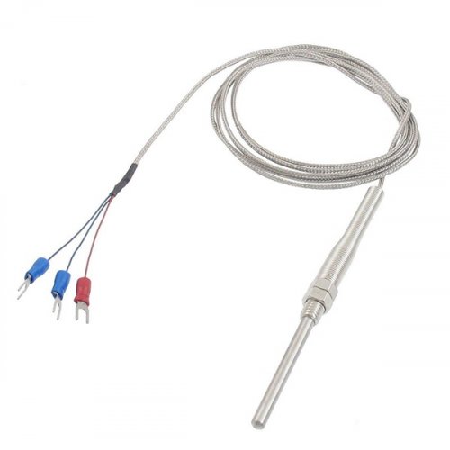 Ελεγκτής θερμοκρασίας σένσορας Φ4.8mm Ø 50mm 2m 100Ω RTD type PT100 TW-R