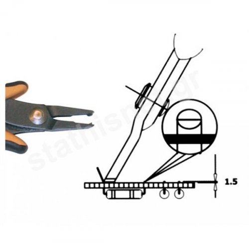 Κόφτης όρθιος ειδικός 144mm TR-3015V Ιταλίας Piergiacomi