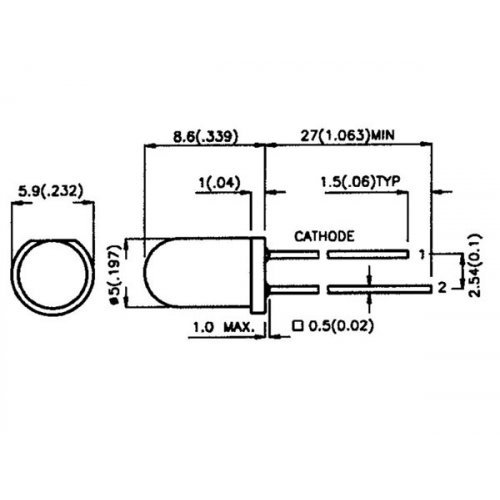 LED 5mm RGB Blinking με εμνσωματωμένο πρόγραμμα Velleman