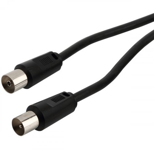 Καλώδιο RF TV αρσενικό -> θηλυκό 1.5m μαύρο RC065 Καλώδιο RF TV αρσενικό -> θηλυκό 1.5m μαύρο RC065