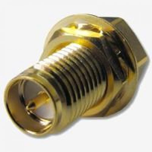 RP-SMA Bulkhead Crimp connector for 100, RG-174 series cable