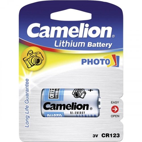 Μπαταρία Λιθίου 3V CR123A 1300mAh BL1pc Camelion