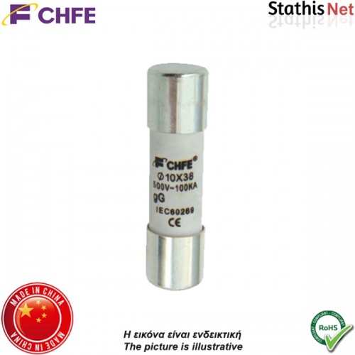 Ασφάλεια κεραμική 10x38mm ταχείας 2Α 500V SGF32 CHFE