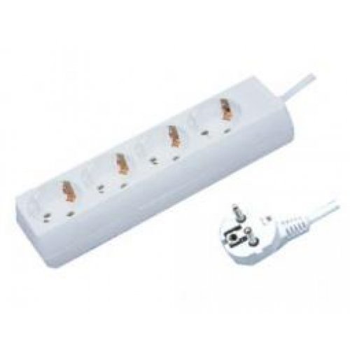 Πολύπριζο 4 σούκο 3χ1.5mm 3m KF-04 χωρίς διακόπτη